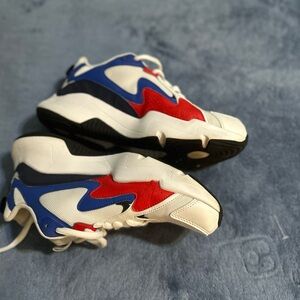 Reebok Men's Red, Blue, and White Sneakers